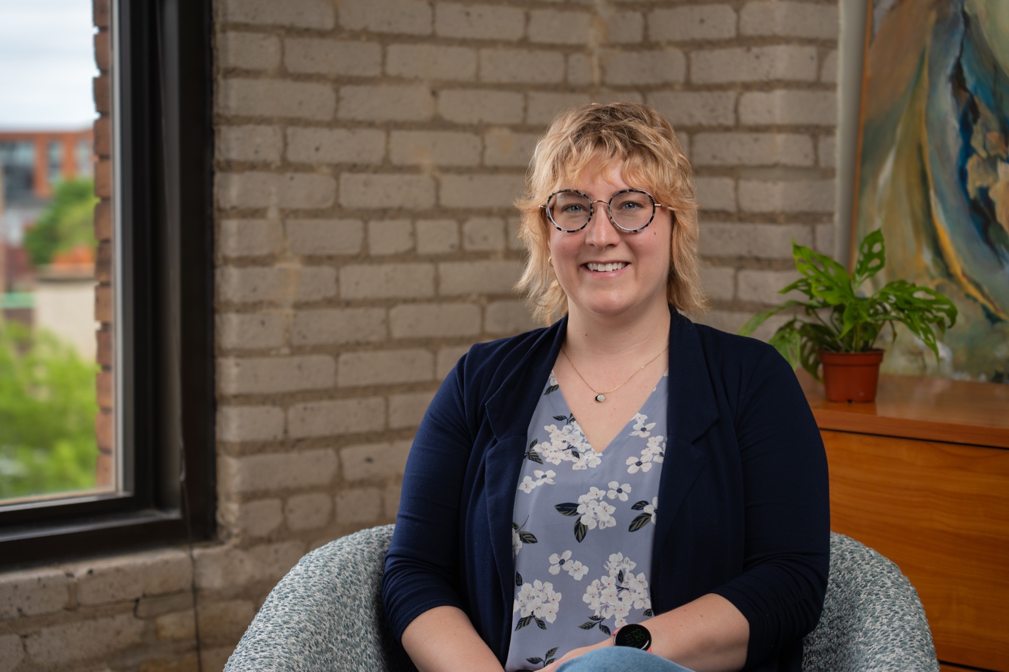 Corporate headshot — natural light portrait